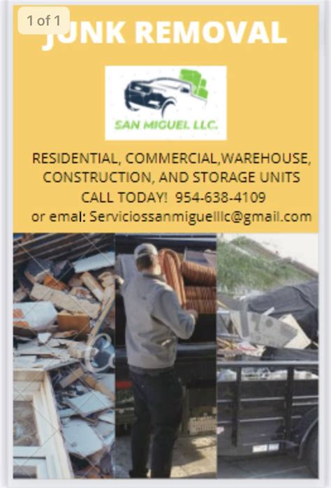 Miguel's Junk Removal LLC .